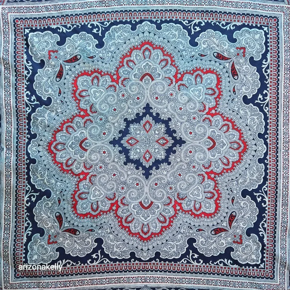 Silk Neckerchief Hand Rolled Edges